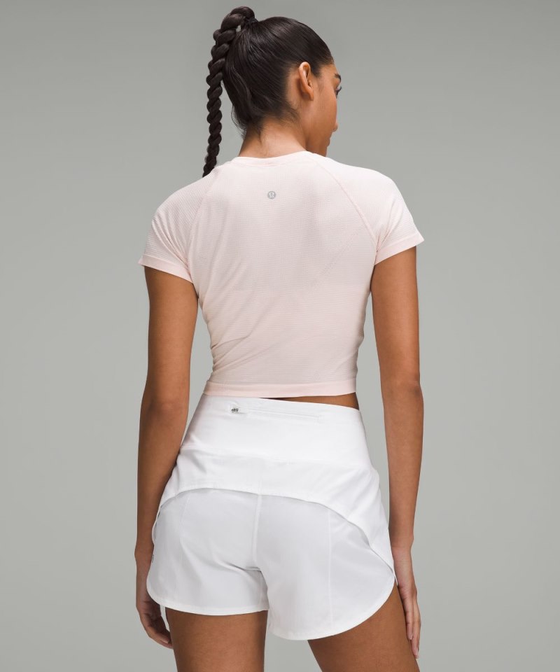 Lululemon Swiftly Tech Cropped Short-Sleeve Shirt 2.0 Strawberry Milkshake / Strawberry Milkshake (not available) Online Outlet Sale