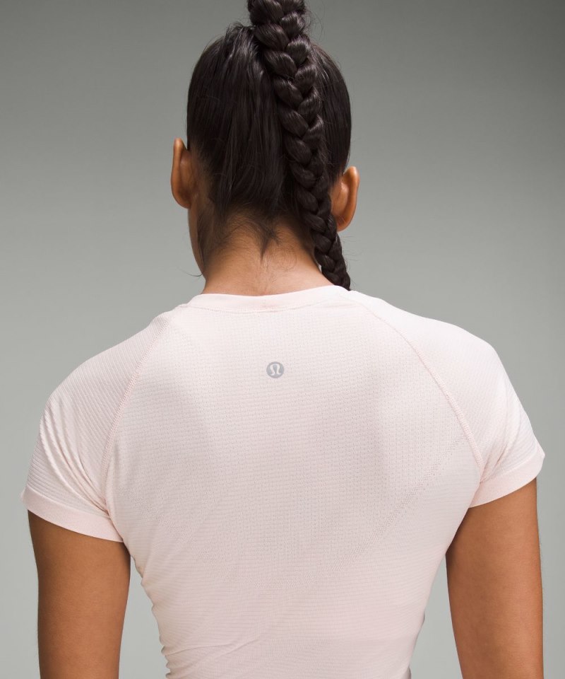 Lululemon Swiftly Tech Cropped Short-Sleeve Shirt 2.0 Strawberry Milkshake / Strawberry Milkshake (not available) Online Outlet Sale
