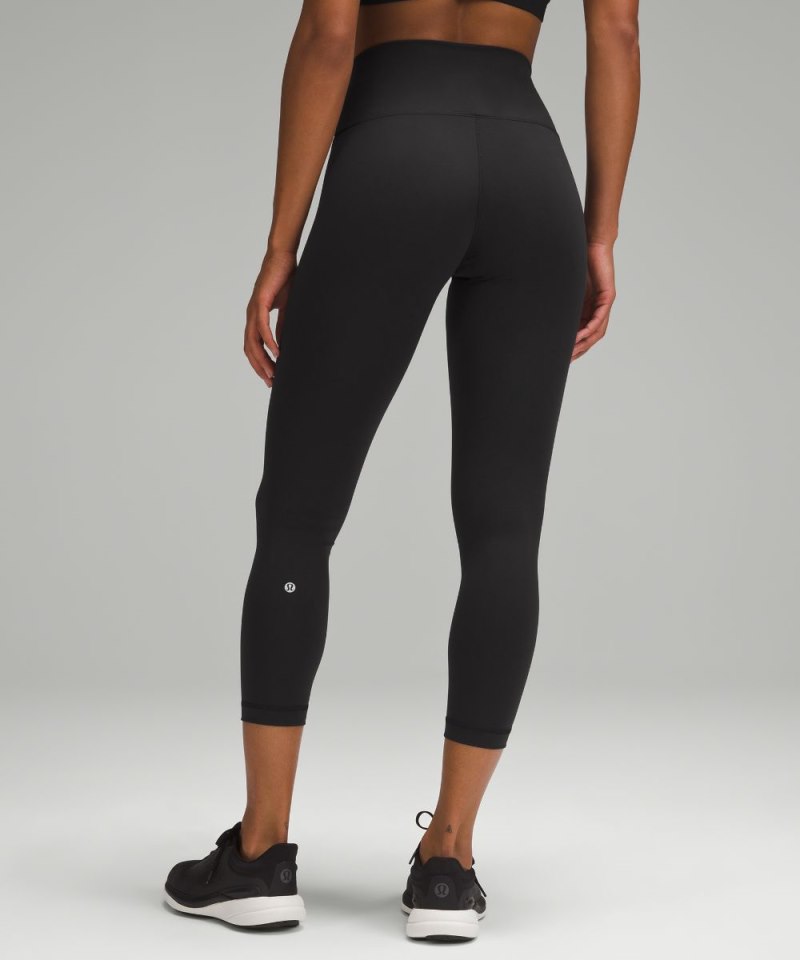 Lululemon Wunder Train High-Rise Crop 23" Black Online Outlet Sale
