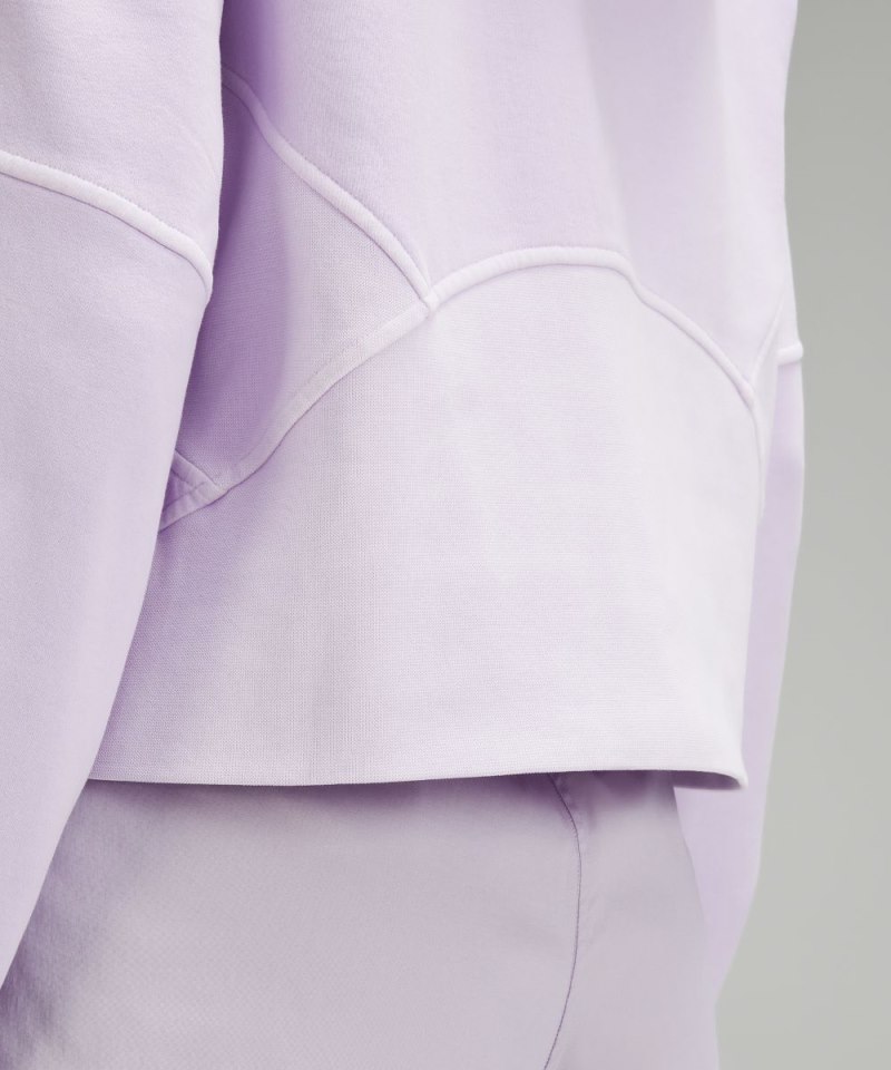 Lululemon Scuba Oversized Half-Zip Hoodie Mineral Dye Purple Cosmos Online Outlet Sale
