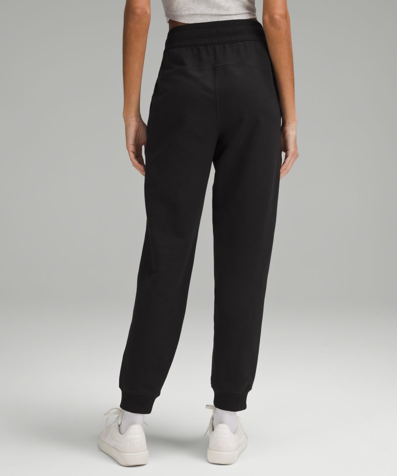 Lululemon Scuba High-Rise French Terry Jogger Black Online Outlet Sale
