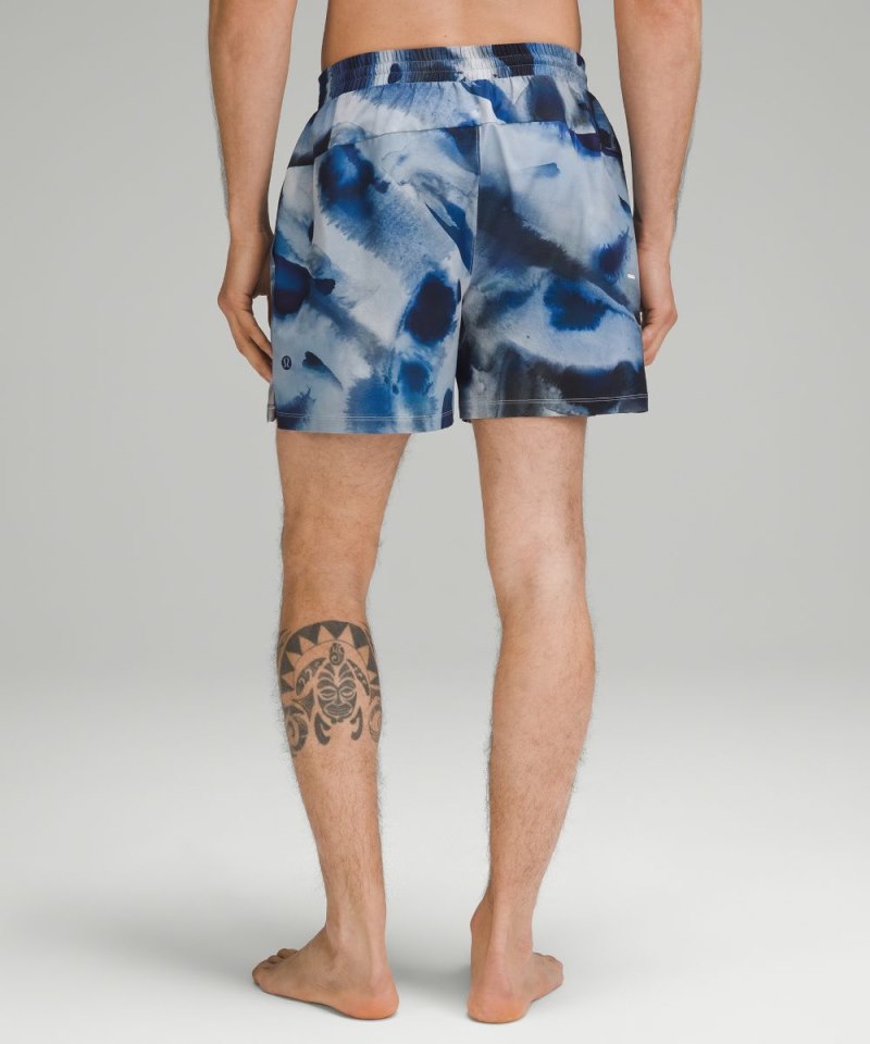Lululemon Pool Short 5" *Linerless Ink Islands True Navy Multi Online Outlet Sale