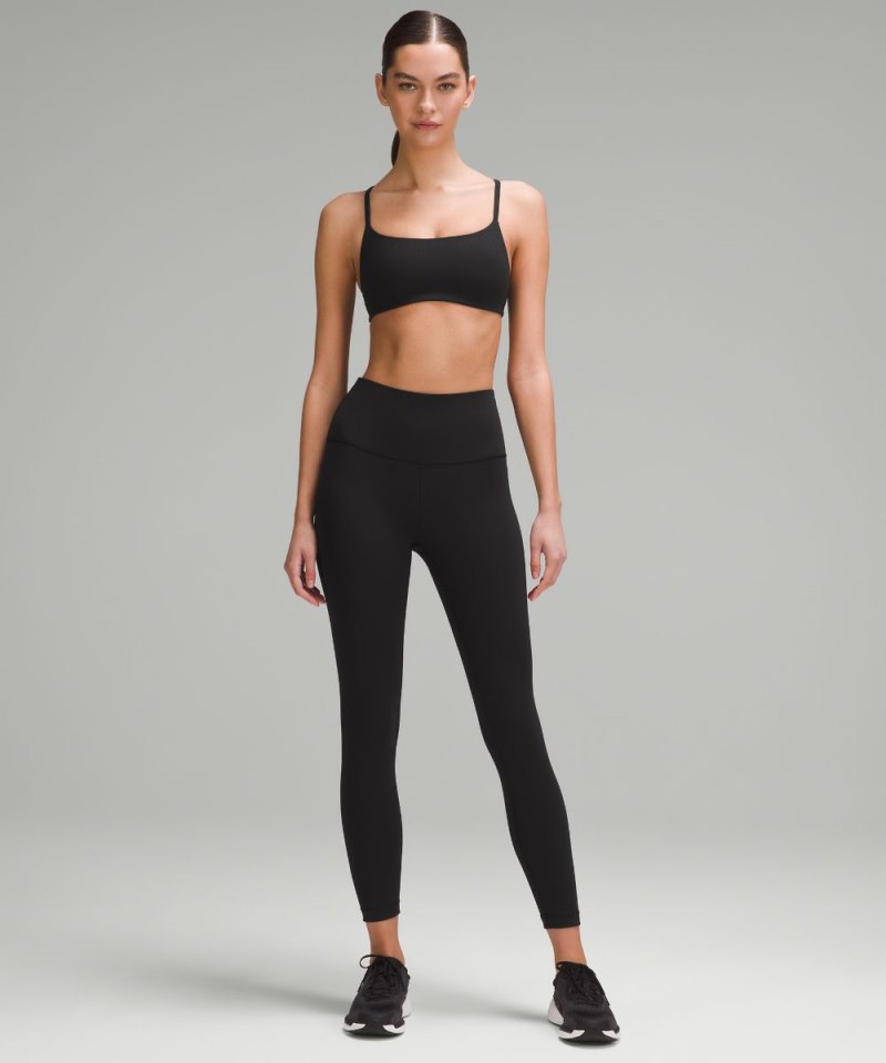 Lululemon Wunder Train Strappy Racer Bra Ribbed *Light Support, A / B Cup Black Online Outlet Sale