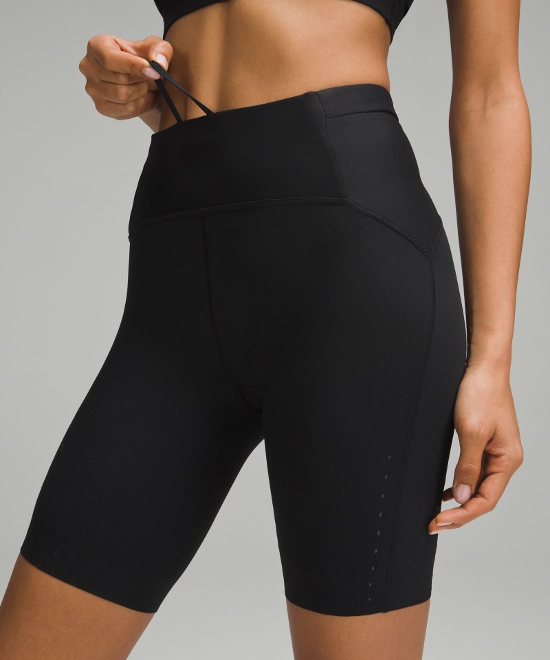 Lululemon SenseKnit Running High-Rise Short 8" Black Online Outlet Sale