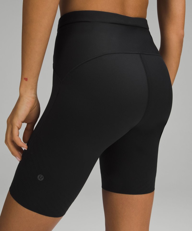 Lululemon SenseKnit Running High-Rise Short 8" Black Online Outlet Sale