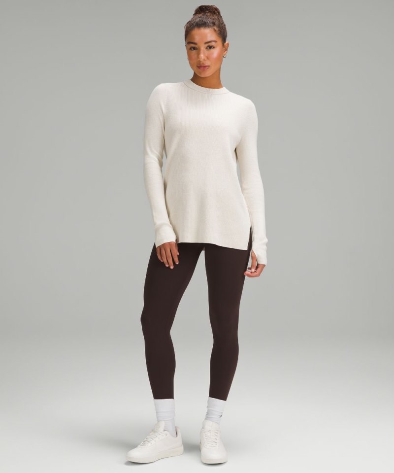 Lululemon Take It All In Cotton-Blend Sweater White Opal Online Outlet Sale