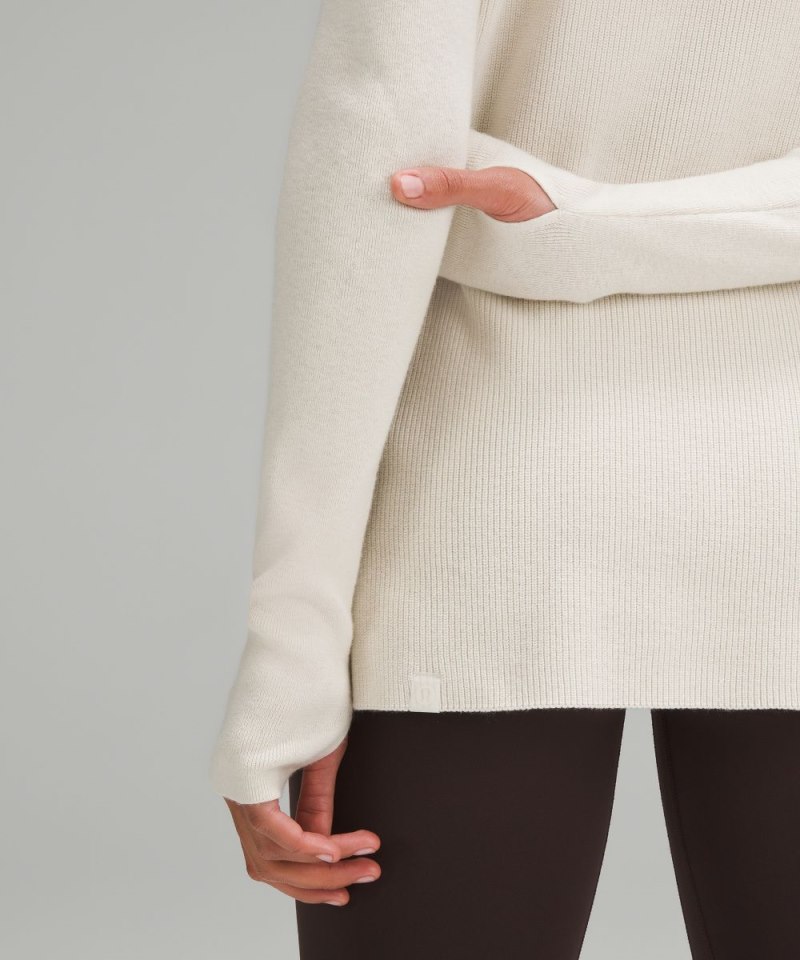 Lululemon Take It All In Cotton-Blend Sweater White Opal Online Outlet Sale