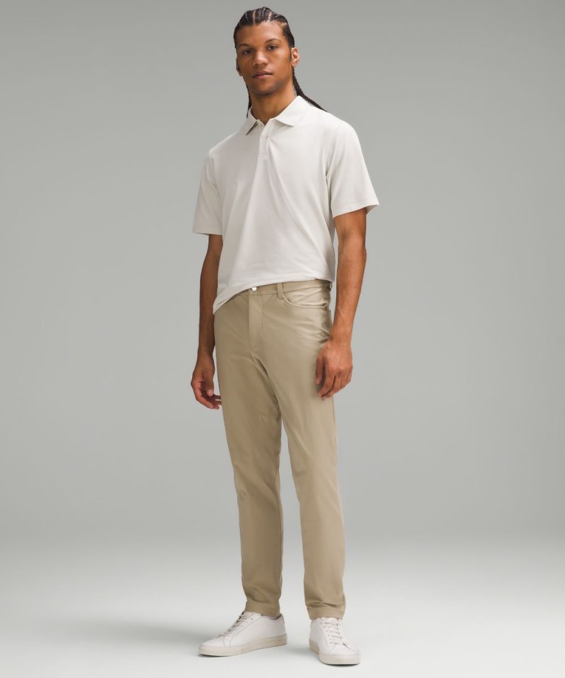Lululemon ABC Slim-Fit 5 Pocket Pant 32"L *Warpstreme Compass Khaki Online Outlet Sale
