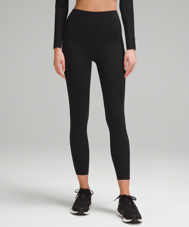 Lululemon Nulux Reflective High-Rise Track Tight 25" Black Online Outlet Sale