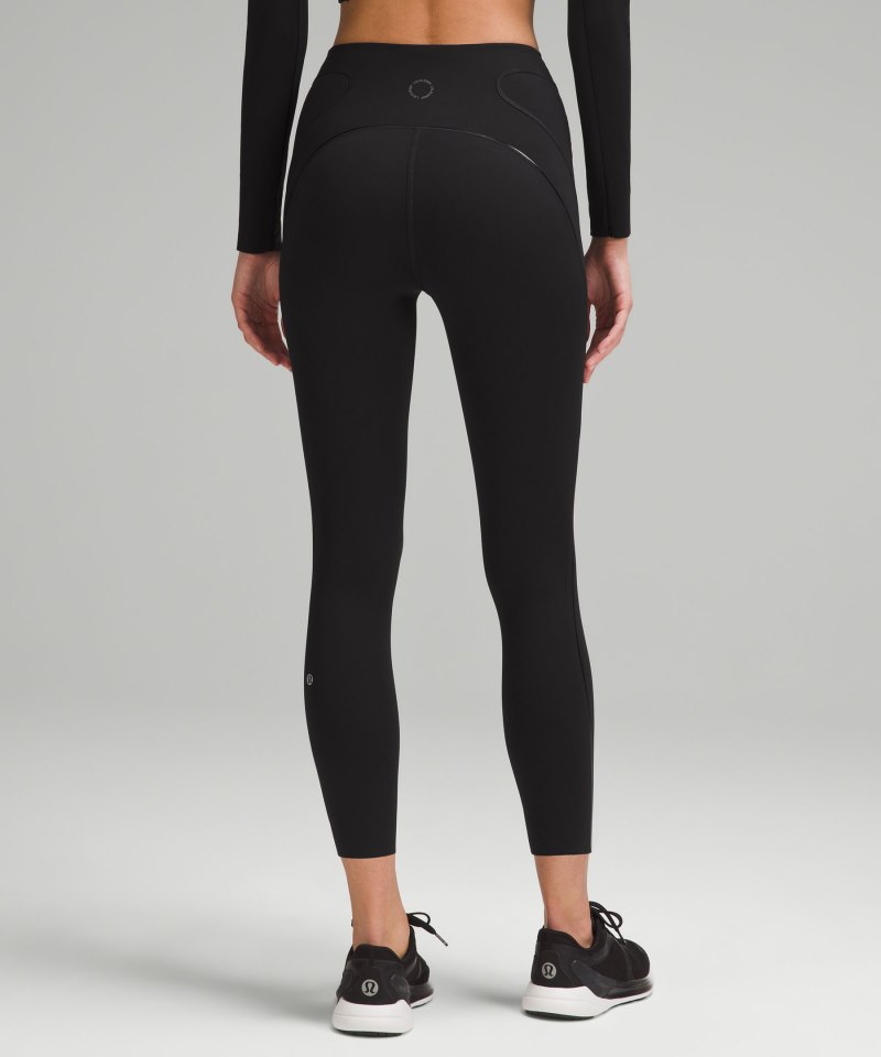 Lululemon Nulux Reflective High-Rise Track Tight 25" Black Online Outlet Sale