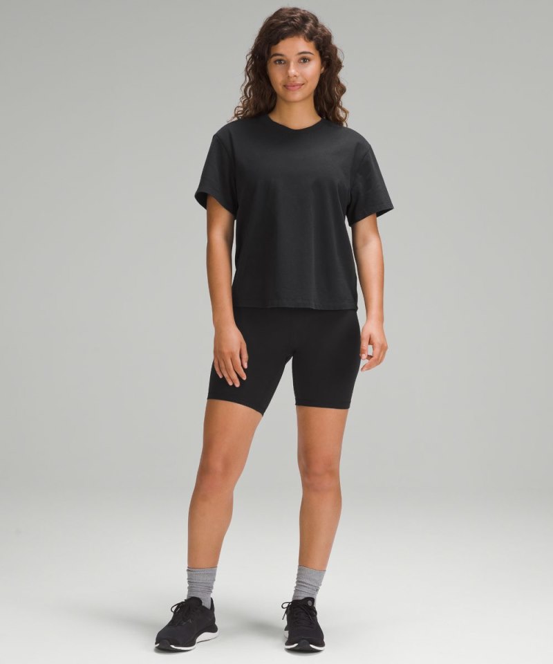Lululemon Relaxed-Fit Cotton Jersey T-Shirt Black Online Outlet Sale