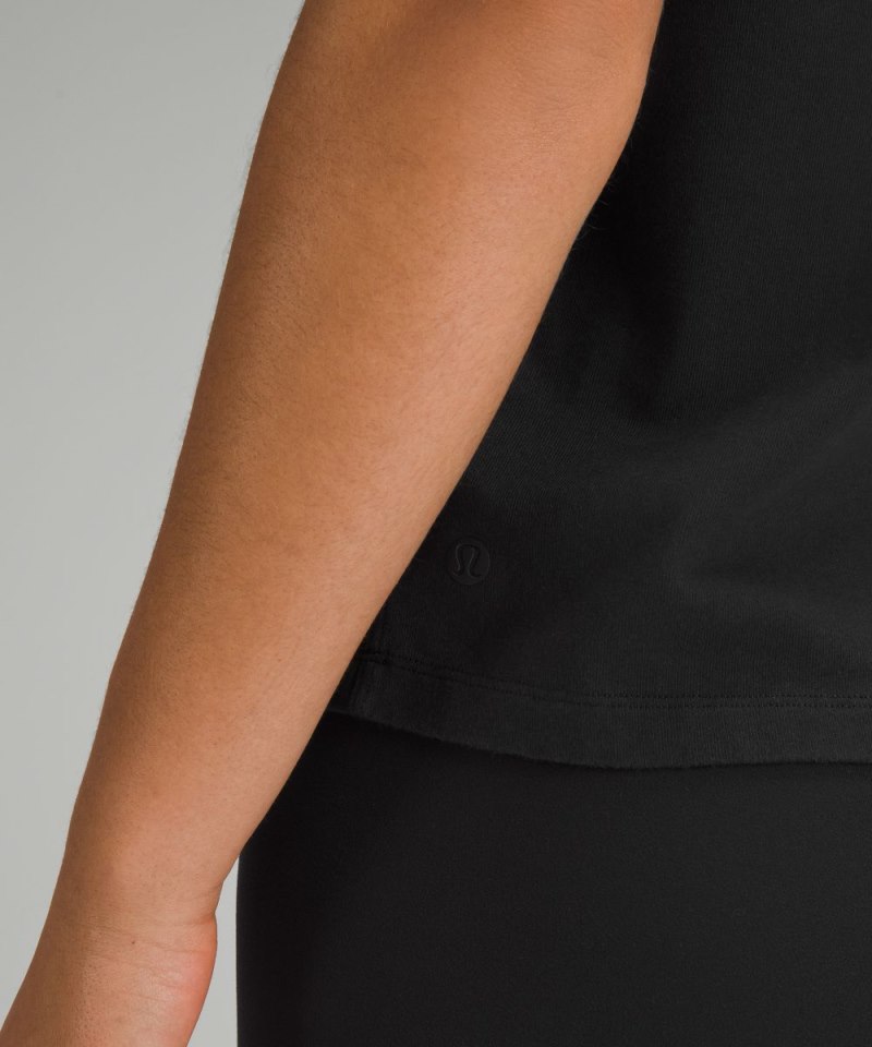 Lululemon Relaxed-Fit Cotton Jersey T-Shirt Black Online Outlet Sale