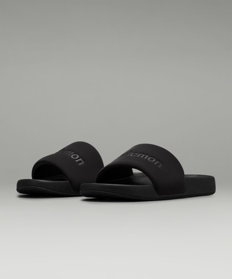 Lululemon restfeel Men's Slide *Graphic Black / Black / Black Online Outlet Sale