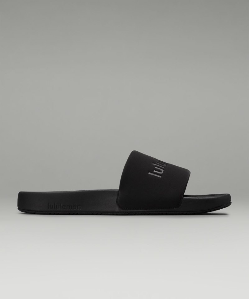 Lululemon restfeel Men's Slide *Graphic Black / Black / Black Online Outlet Sale