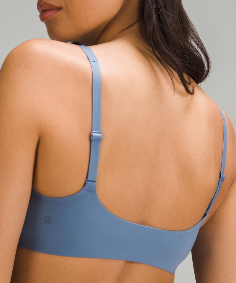 Lululemon Wundermost Ultra-Soft Nulu Scoop-Neck Bralette A–D Cups Oasis Blue Online Outlet Sale