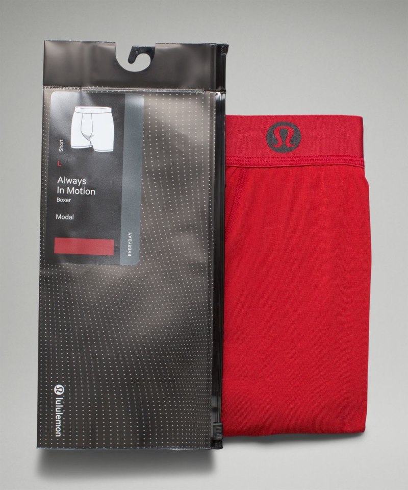 Lululemon Always In Motion Boxer 5" Sport Red Online Outlet Sale