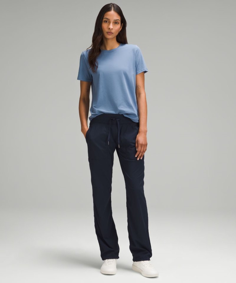 Lululemon Love Curved-Hem Crewneck T-Shirt Oasis Blue Online Outlet Sale