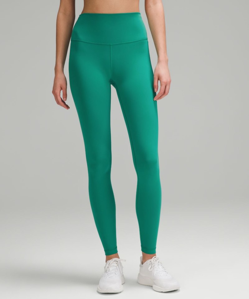 Lululemon Wunder Train High-Rise Tight 28" Cascadia Green Online Outlet Sale