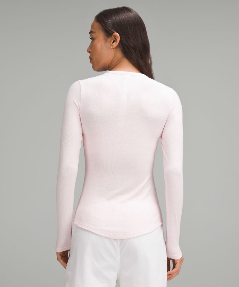 Lululemon Hold Tight Long-Sleeve Shirt Strawberry Milkshake Online Outlet Sale