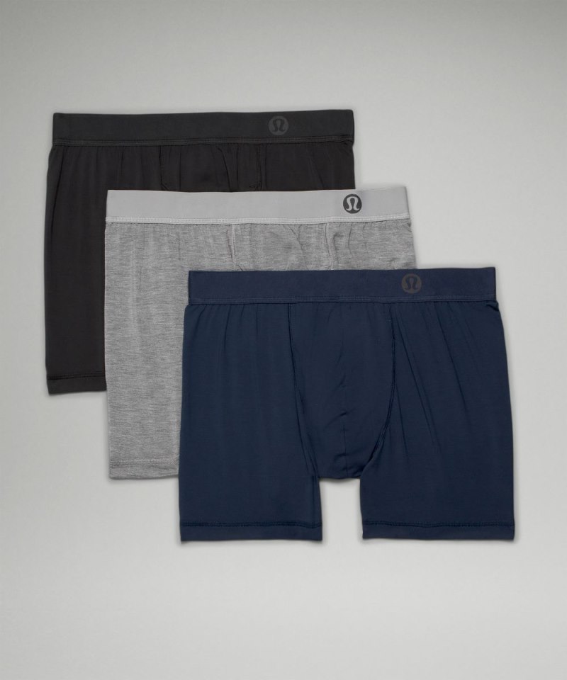 Lululemon Always In Motion Boxer with Fly 5" *3 Pack Black / Heathered Core Medium Grey / True Navy Online Outlet Sale