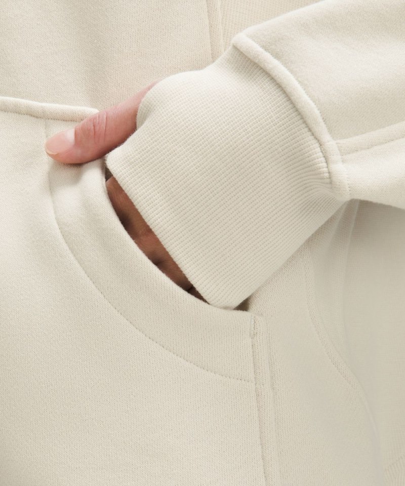 Lululemon Scuba Oversized Funnel-Neck Full Zip Bone Online Outlet Sale