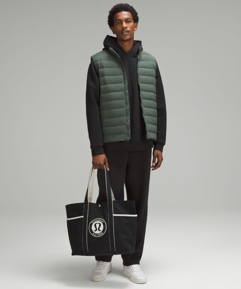 Lululemon Daily Multi-Pocket Canvas Tote Bag 20L *Logo Black / White Opal Online Outlet Sale