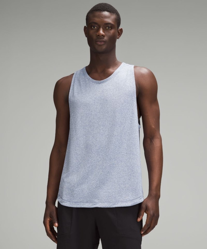 Lululemon License to Train Tank Top Heathered Oasis Blue Online Outlet Sale