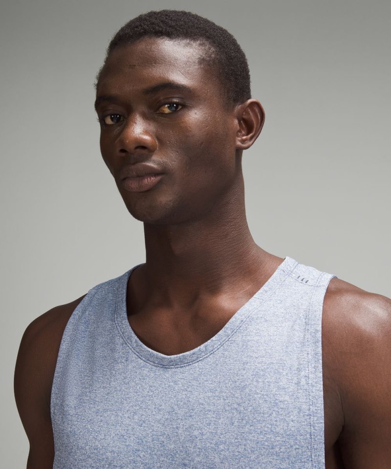 Lululemon License to Train Tank Top Heathered Oasis Blue Online Outlet Sale