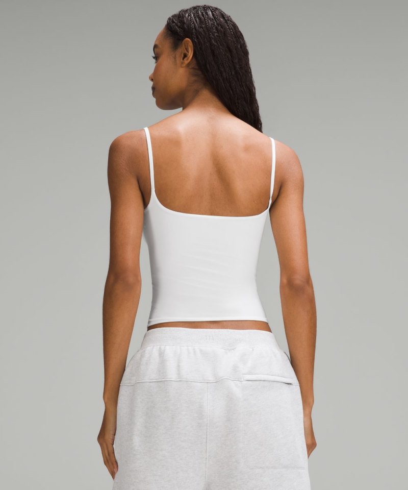 Lululemon Wundermost Ultra-Soft Nulu Spaghetti-Strap Cami Tank Top White Online Outlet Sale