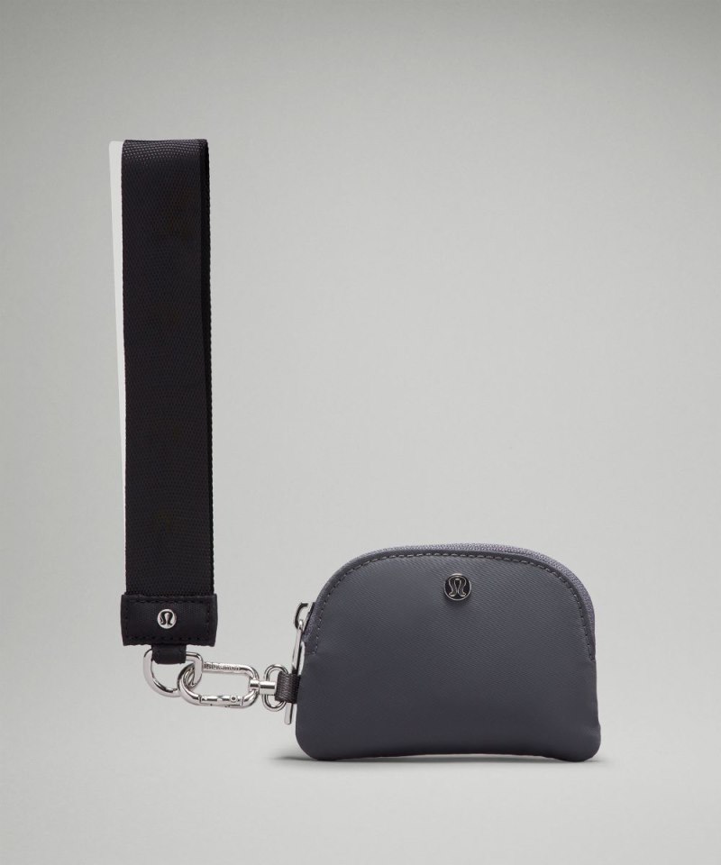 Lululemon Dual Pouch Wristlet Black / Traverse Grey Online Outlet Sale