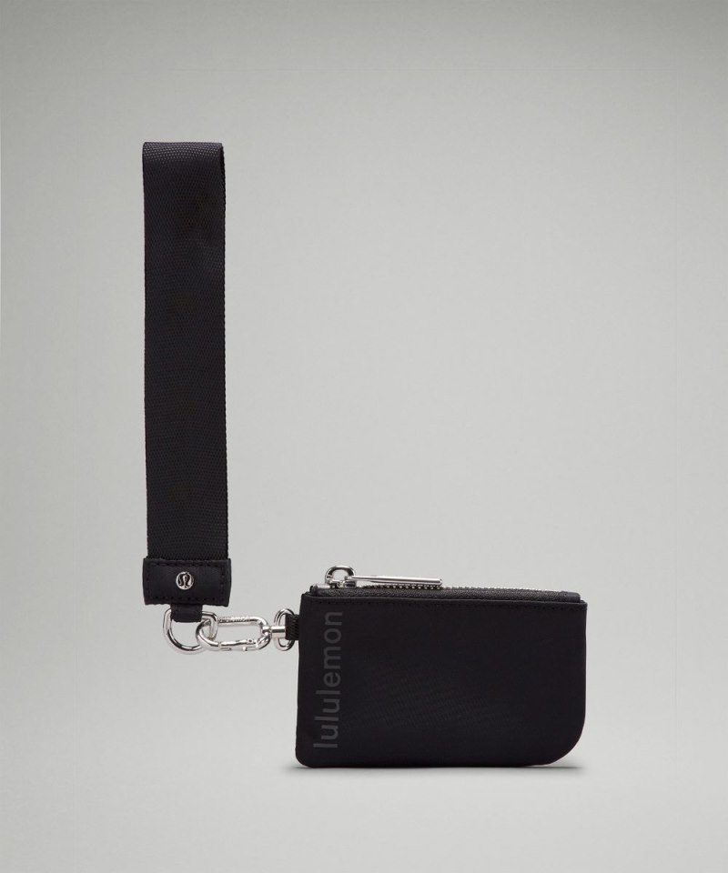 Lululemon Dual Pouch Wristlet Black / Traverse Grey Online Outlet Sale