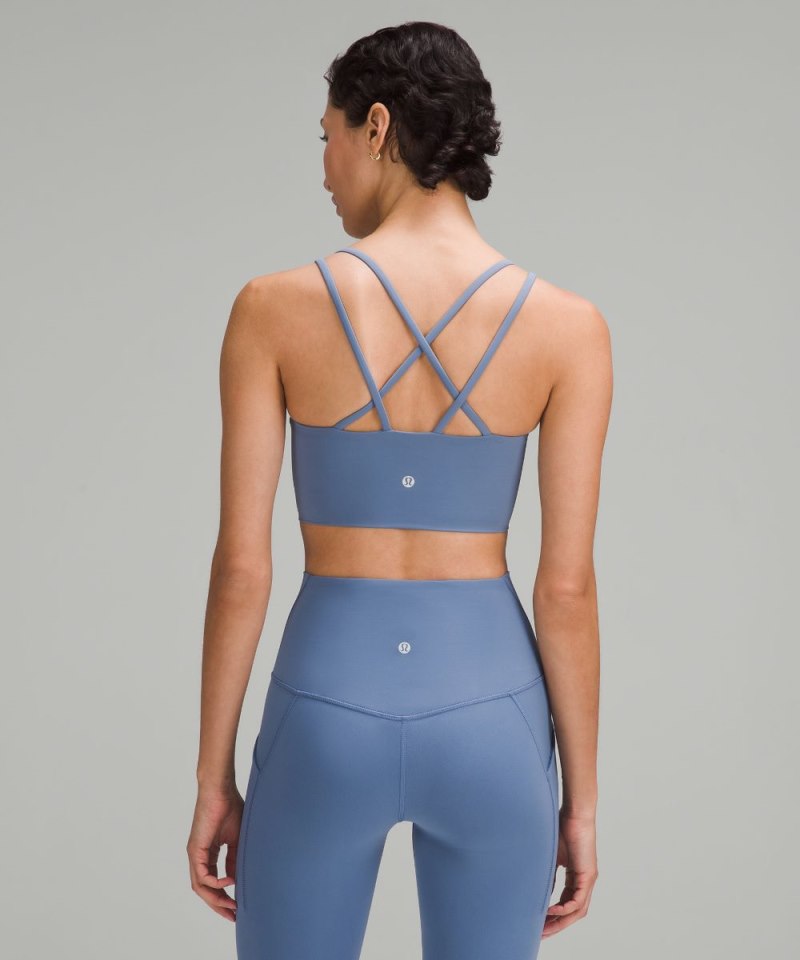 Lululemon Like a Cloud Longline Bra *Light Support, B / C Cup Oasis Blue Online Outlet Sale