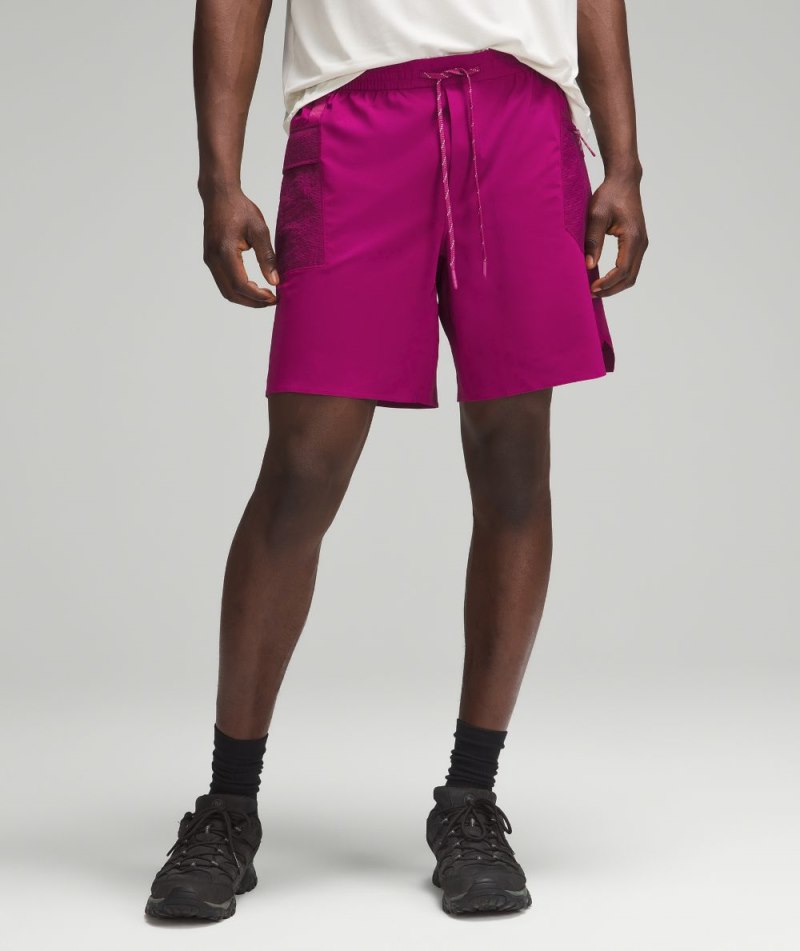 Lululemon Water-Repellent Hiking Short 8" Magenta Purple Online Outlet Sale