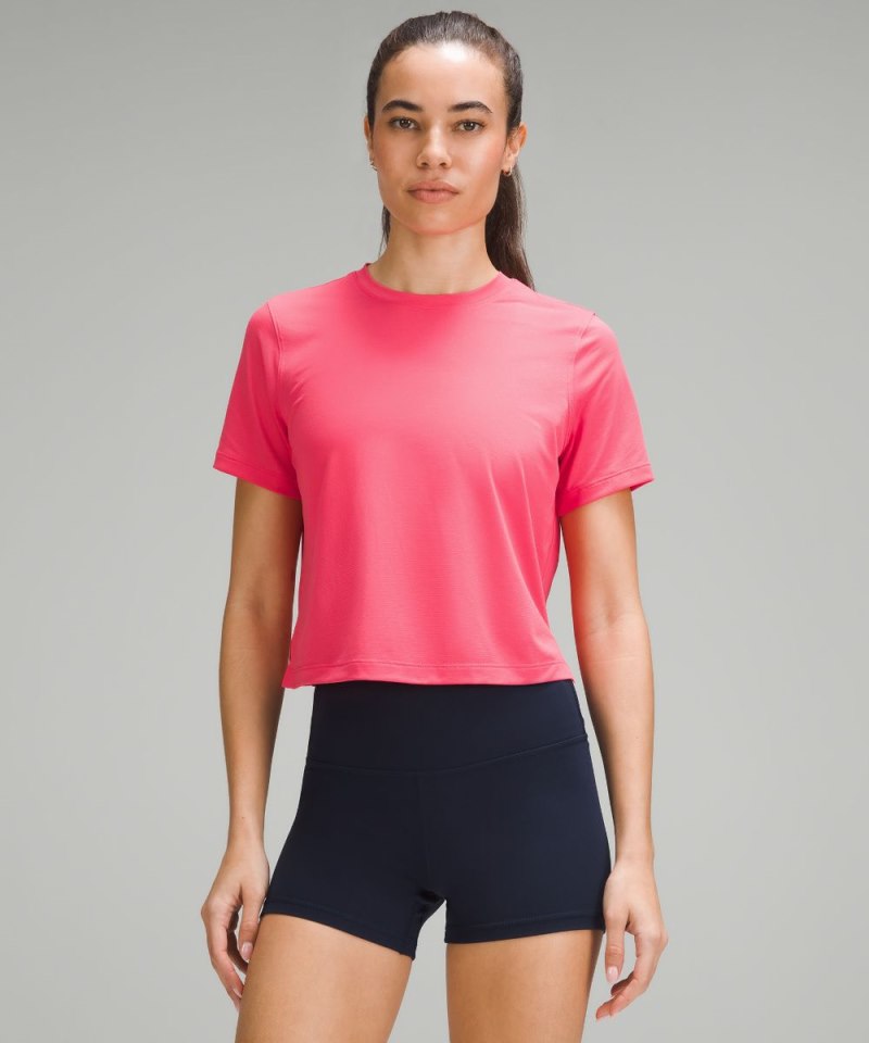 Lululemon Ultralight Waist-Length T-Shirt Glaze Pink Online Outlet Sale