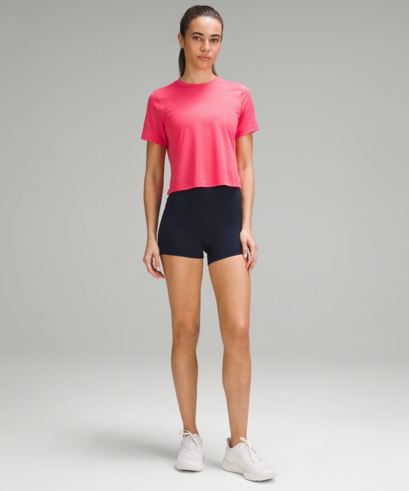 Lululemon Ultralight Waist-Length T-Shirt Glaze Pink Online Outlet Sale