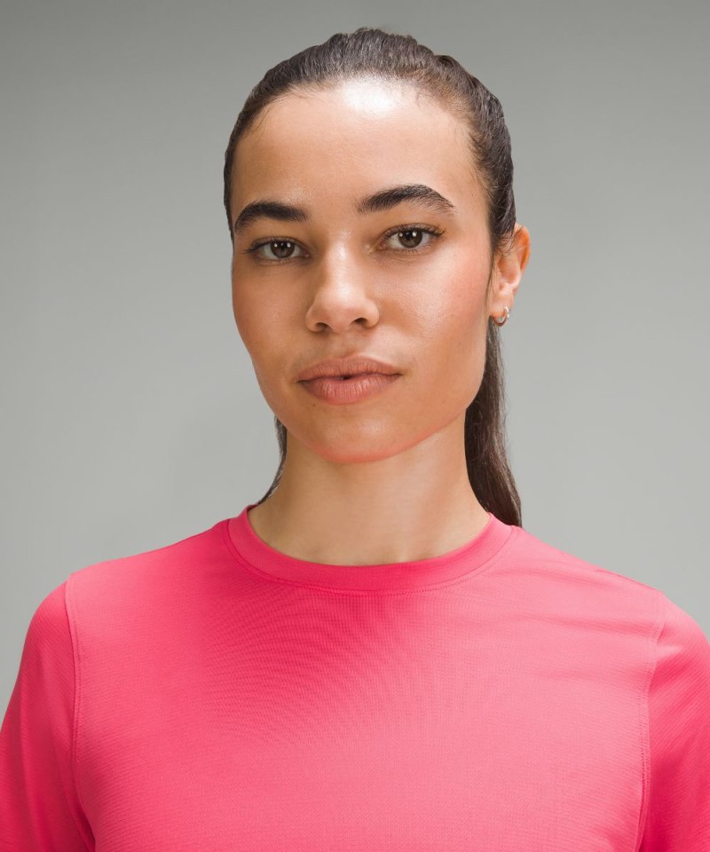 Lululemon Ultralight Waist-Length T-Shirt Glaze Pink Online Outlet Sale