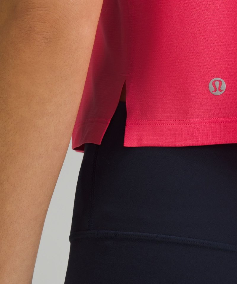 Lululemon Ultralight Waist-Length T-Shirt Glaze Pink Online Outlet Sale