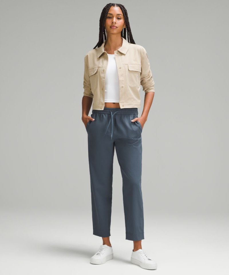 Lululemon Tapered-Leg Mid-Rise Pant 7 / 8 Length *Luxtreme Iron Blue Online Outlet Sale