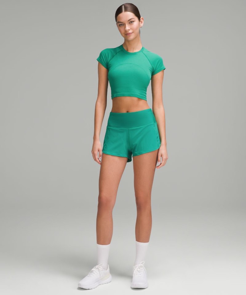 Lululemon Speed Up High-Rise Lined Short 2.5" Cascadia Green Online Outlet Sale
