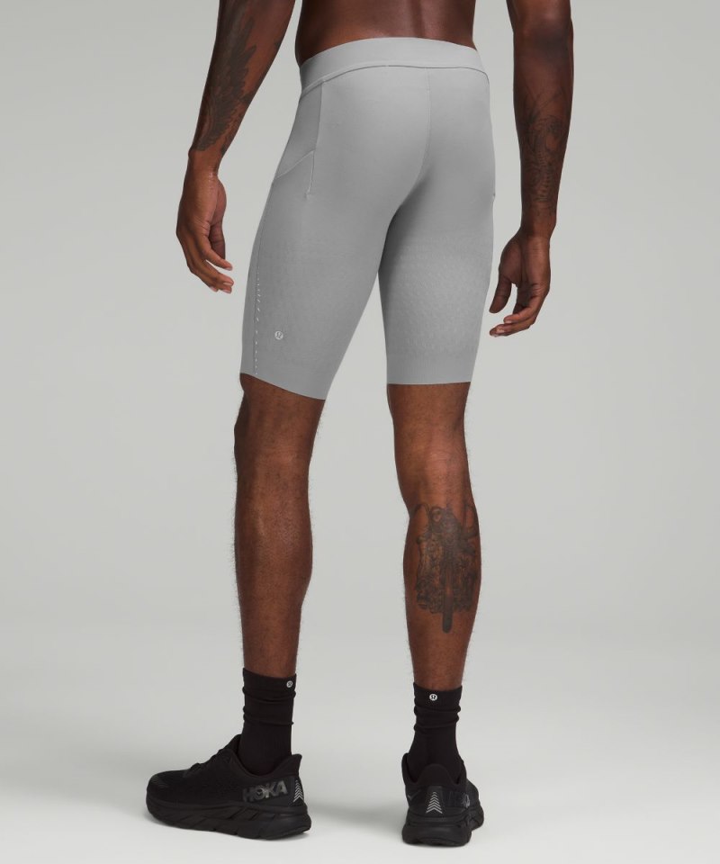 Lululemon SenseKnit Running Short 10" Rhino Grey Online Outlet Sale