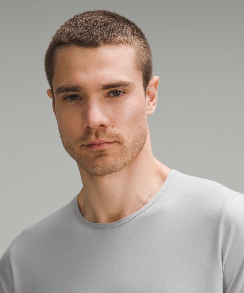 Lululemon Ultra-Soft Nulu Short-Sleeve T-Shirt Silver Drop Online Outlet Sale