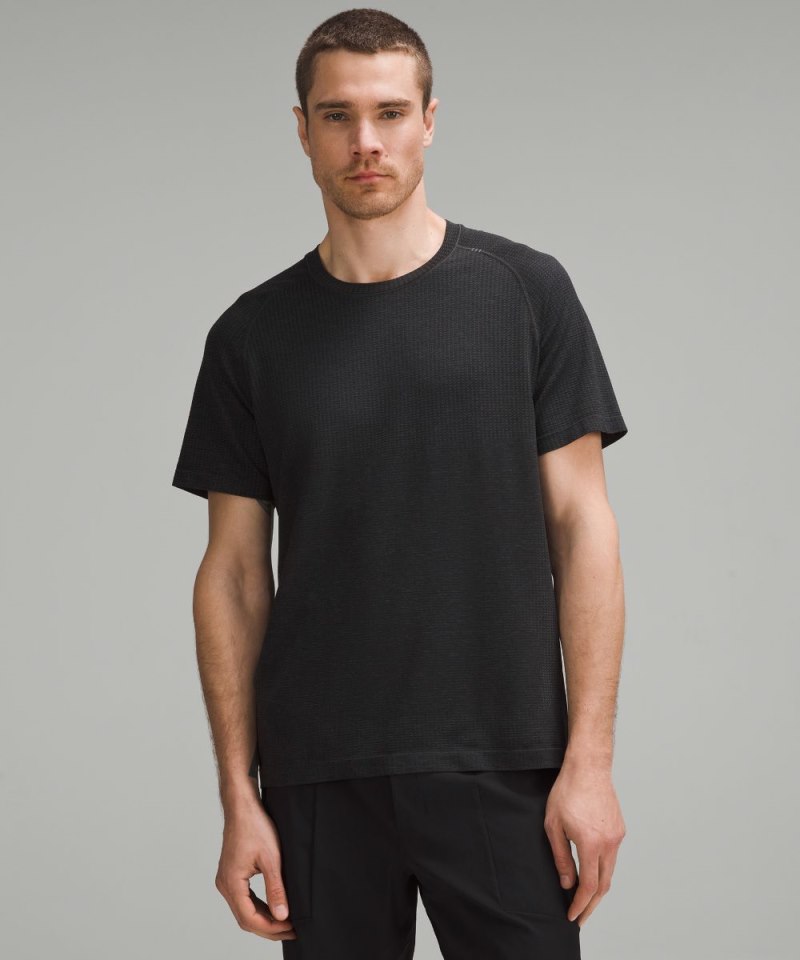 Lululemon Metal Vent Tech Short-Sleeve Shirt *Updated Fit Graphite Grey / Black Online Outlet Sale
