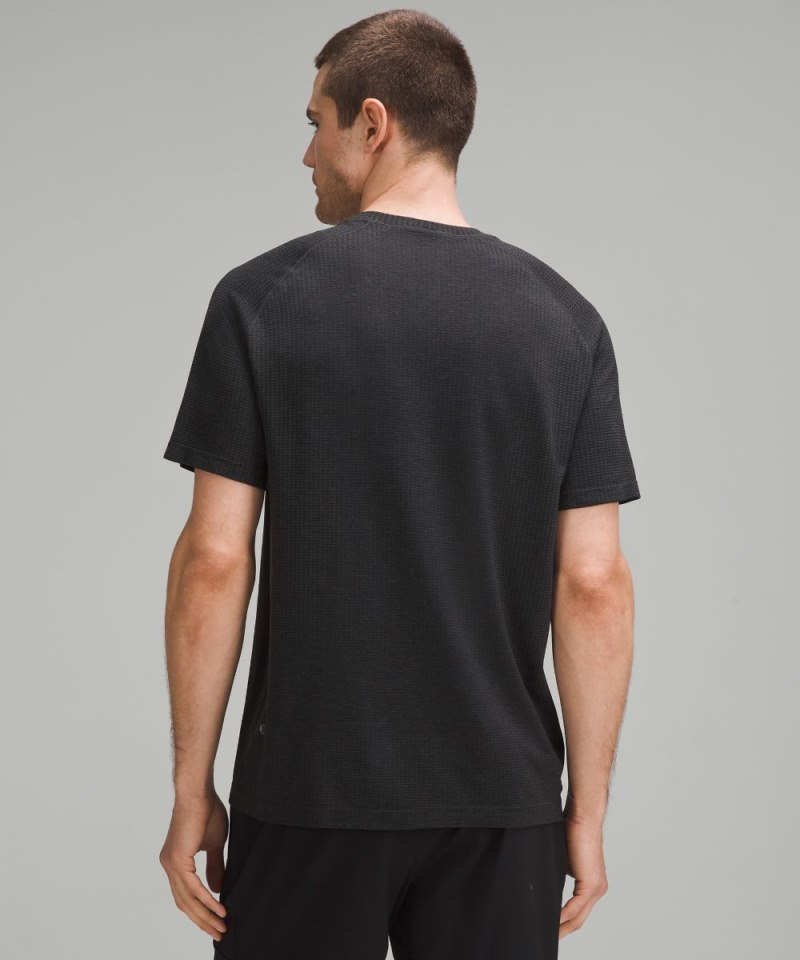Lululemon Metal Vent Tech Short-Sleeve Shirt *Updated Fit Graphite Grey / Black Online Outlet Sale