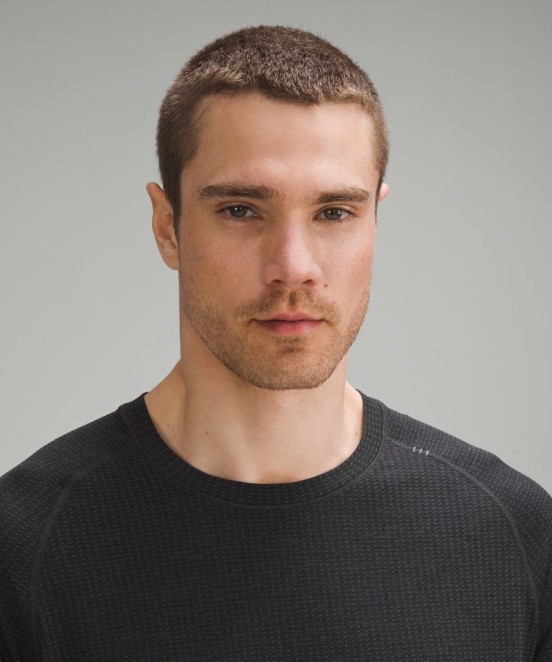 Lululemon Metal Vent Tech Short-Sleeve Shirt *Updated Fit Graphite Grey / Black Online Outlet Sale
