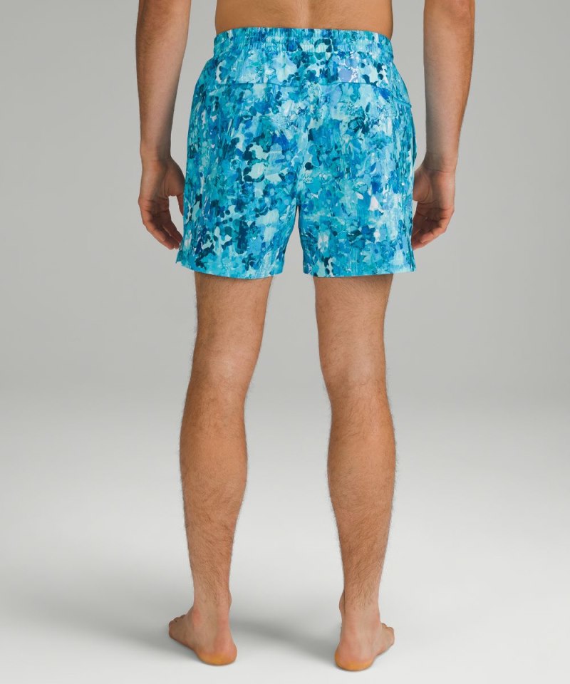 Lululemon Pool Short 5" *Linerless Flower Glide Max Blue Multi Online Outlet Sale