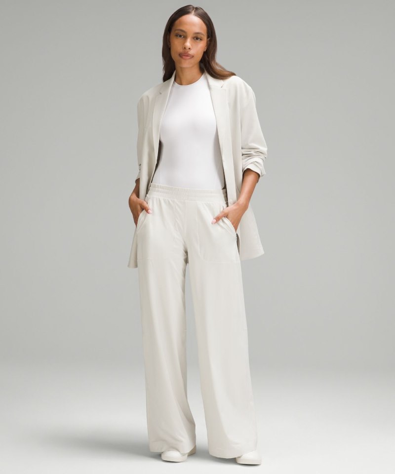Lululemon Wundermost Ultra-Soft Nulu Short-Sleeve Crew Thong Bodysuit White Online Outlet Sale