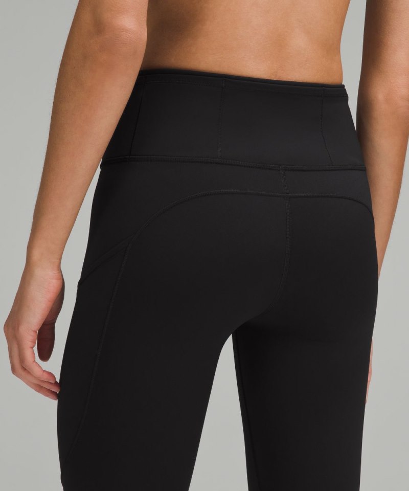 Lululemon Fast and Free High-Rise Crop 19" Black Online Outlet Sale