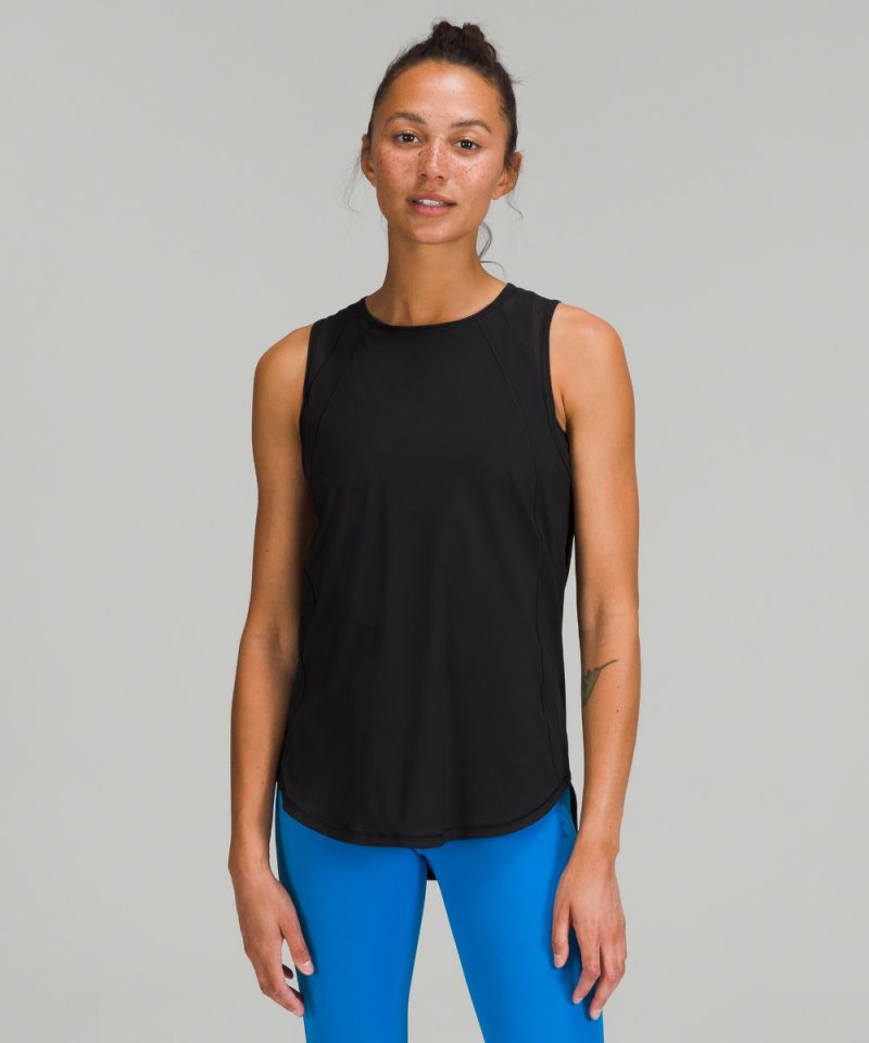 Lululemon Sculpt Tank Top *Back Vent Black Online Outlet Sale