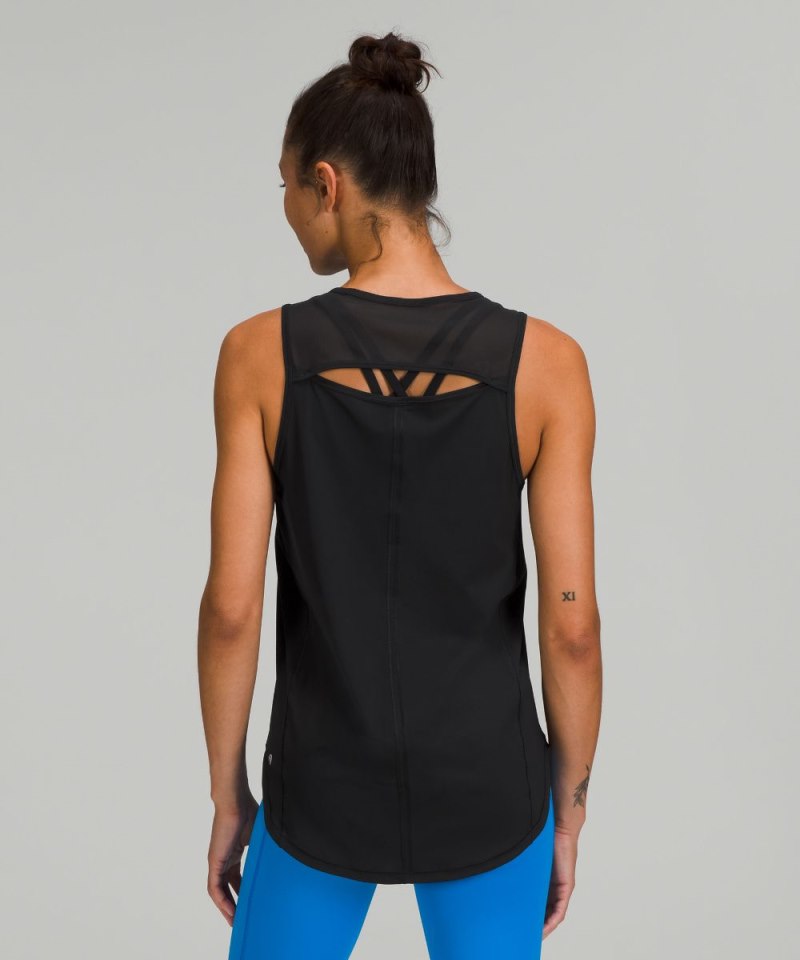 Lululemon Sculpt Tank Top *Back Vent Black Online Outlet Sale