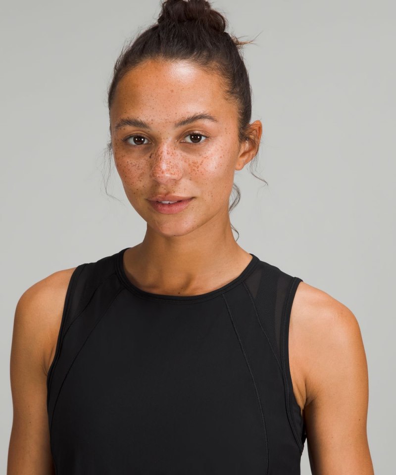 Lululemon Sculpt Tank Top *Back Vent Black Online Outlet Sale